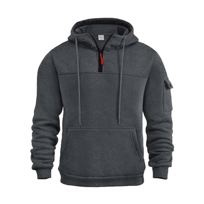 SHAOBGE Early Deals 2024 Camo Hoodie Men Hoodies For Men Y2K MenS Hoodies Quarter Zip Pullover Vintage Workout Running Active Hoodies With Pockets Sweatshirt 1-Dark Gray Xx-Large