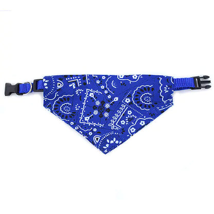 Printed Pet Bibs and Triangular Scarves for Dogs/Cats