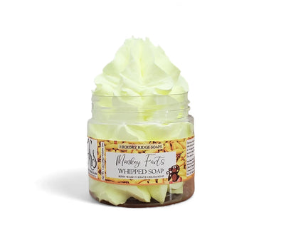 Monkey Farts Whipped Soap Whipped Body Wash Whipped Shaving Cream Handmade Sulfate Phthalate and Paraben Free (Medium)