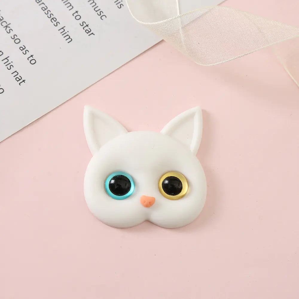 3D Cat Resin Accessories for DIY Phone Cases & Decor