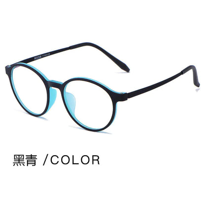 Fashionable Round TR90 Eyeglass Frames - Ultra Lightweight
