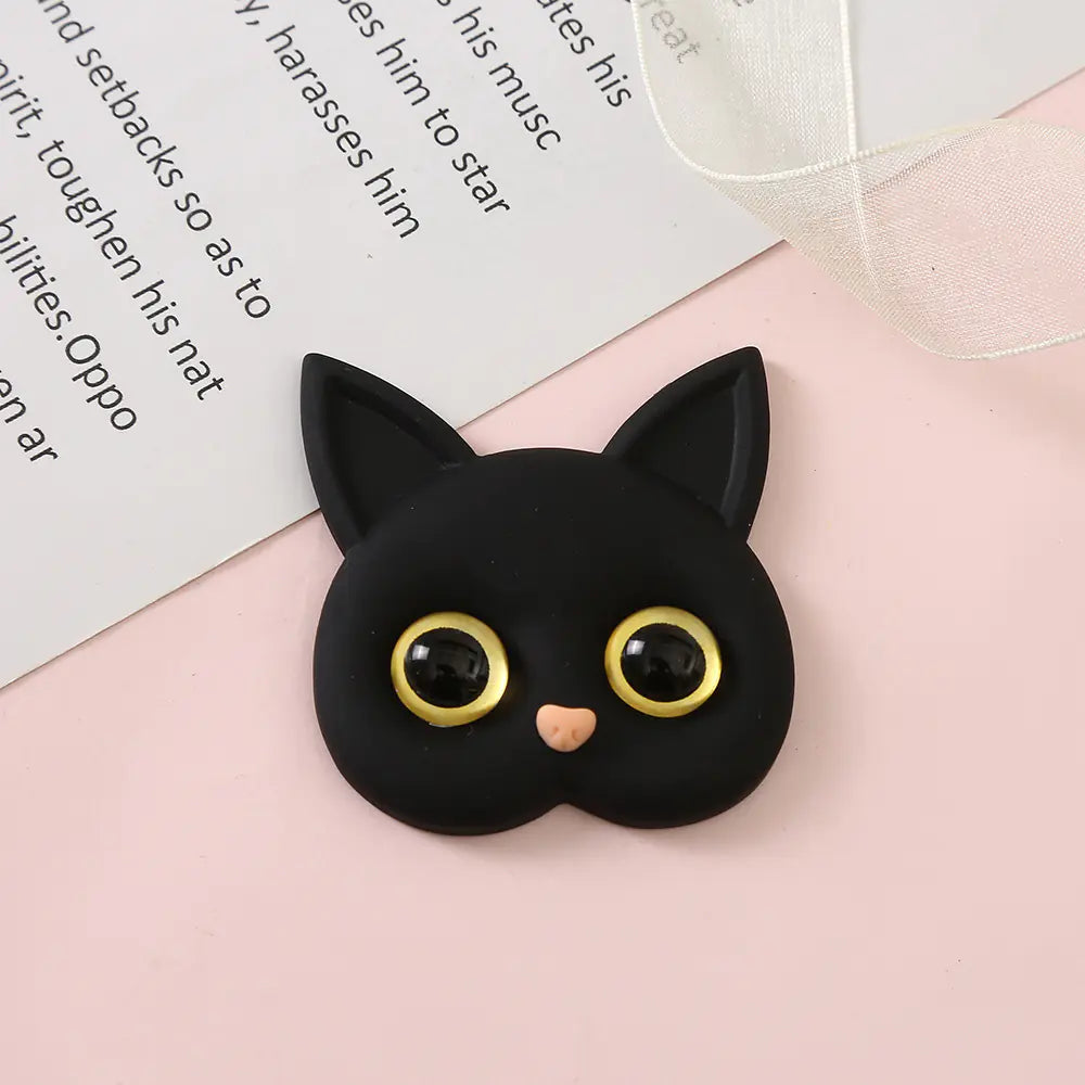 3D Cat Resin Accessories for DIY Phone Cases & Decor