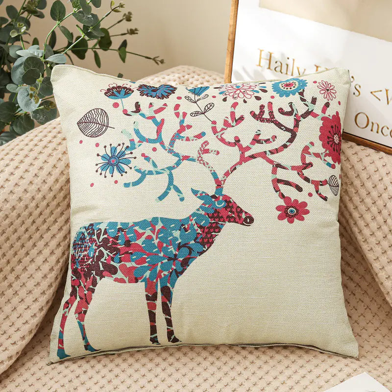 Linen Printed Pillows for Car and Couch Decoration