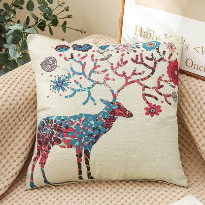 Linen Printed Pillows for Car and Couch Decoration