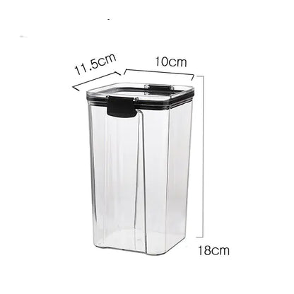 Transparent Plastic Storage Jars for Home Use